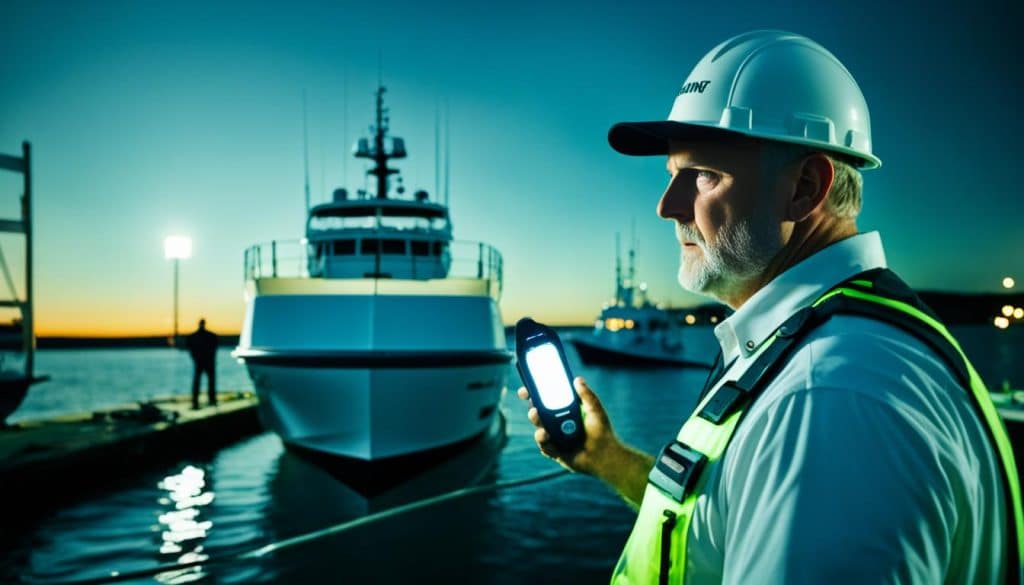 Marine surveyor Richmond Virginia conducting boat inspection - Pre Purchase Boat Inspection Richmond VA